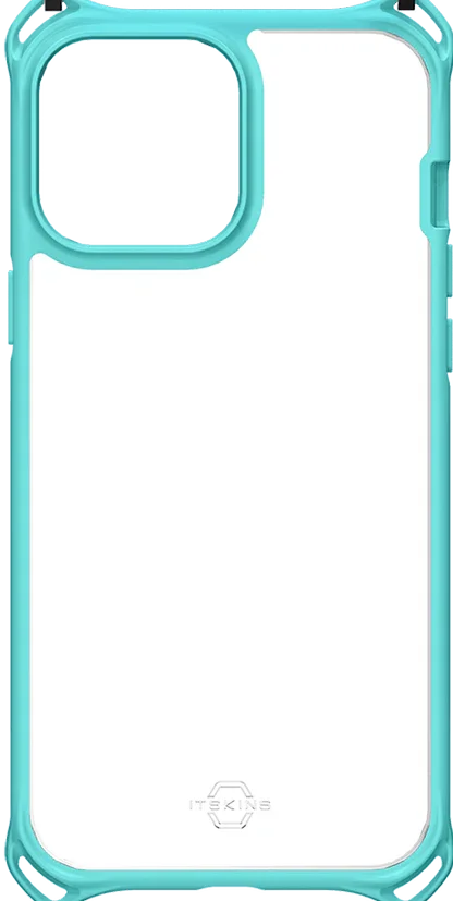 Itskins Hybrid Sling iPhone 13 Pro Max Cover - Light Blue - Tashqila Itskins Hybrid Sling iPhone 13 Pro Max Cover - Light Blue - Tashqila